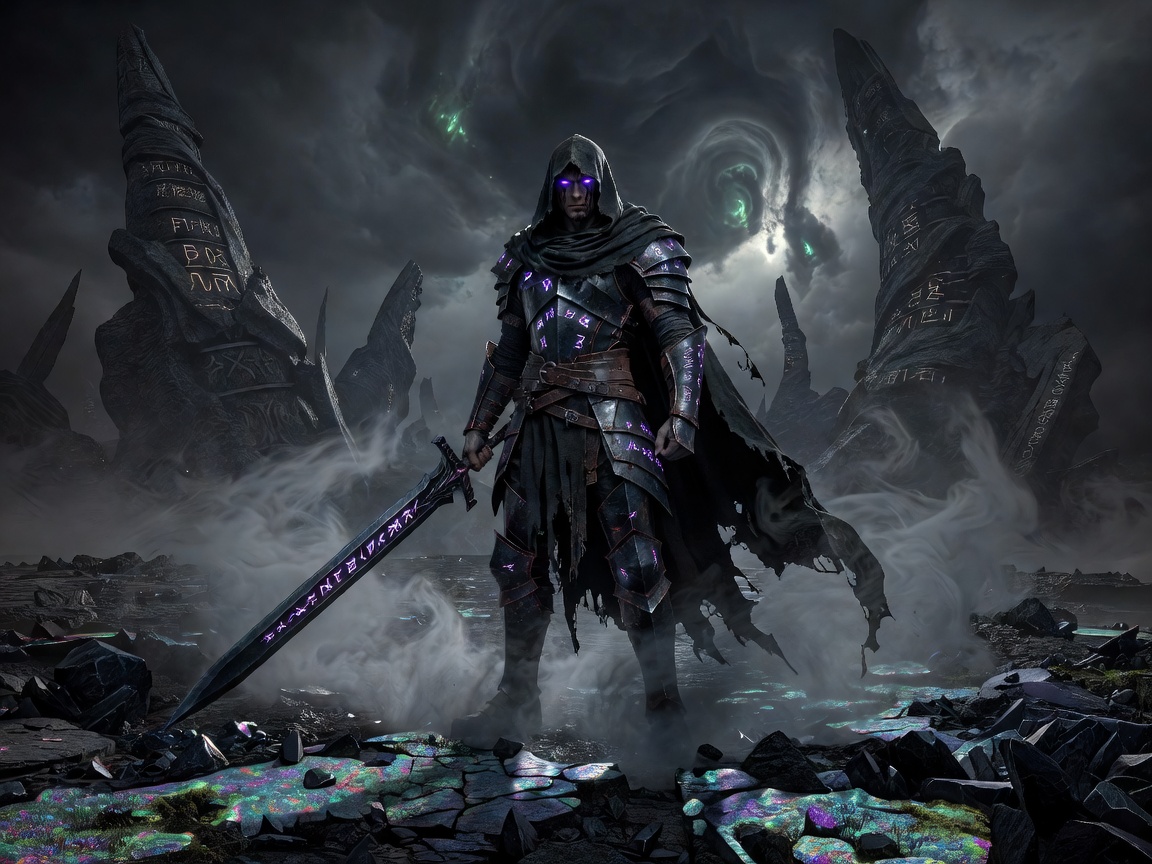 gamedistrictatlx.beauty Shadow Realm RPG game showing a dark fantasy character